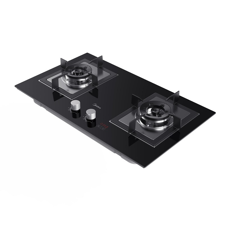 灶具jztq63pro嵌入式燃气灶钢化玻璃双头天然气一级