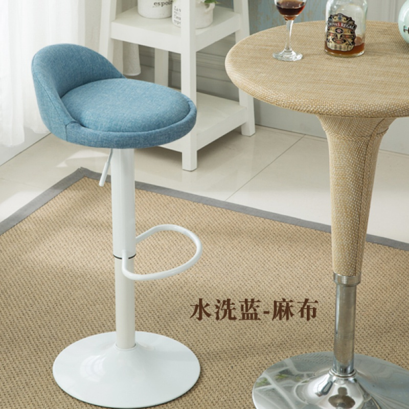 铁艺吧台椅升降椅现代简约旋转酒吧椅高脚凳收银椅子靠背凳子家用