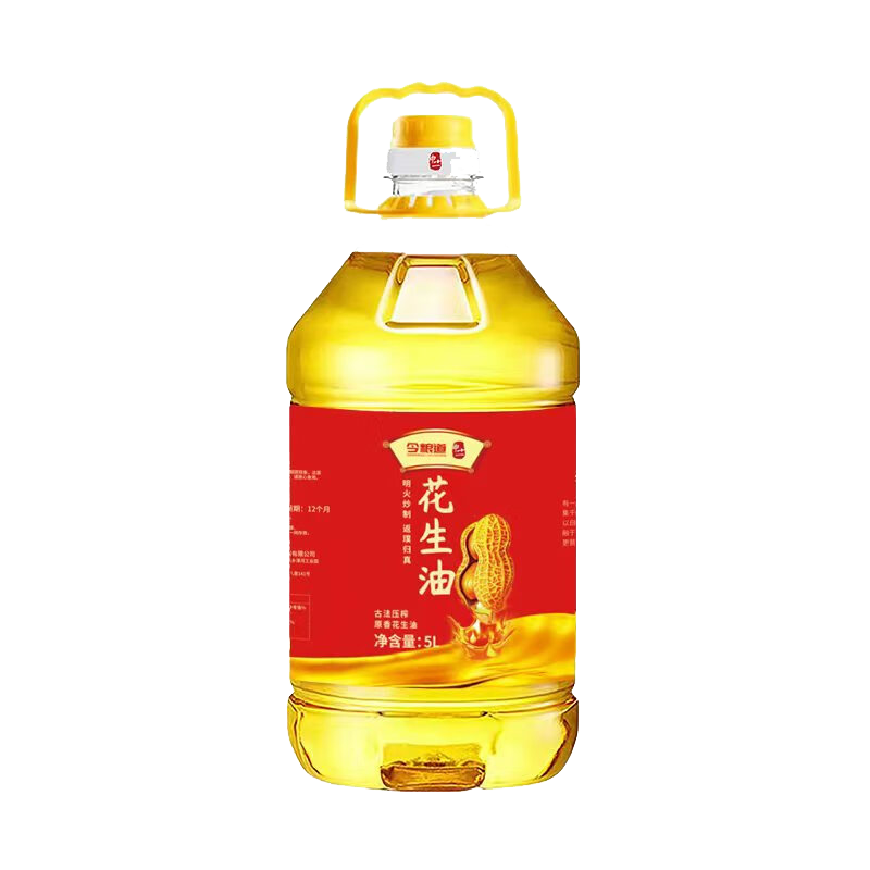 今粮道 帮扶助农5L古法压榨原香花生油JLD018
