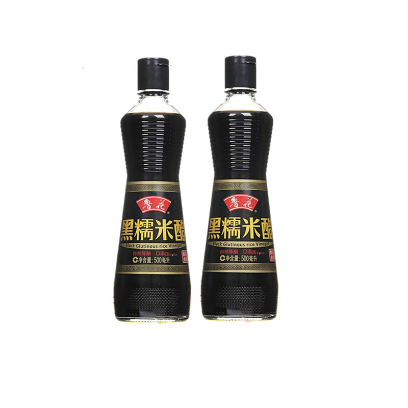 鲁花黑糯米醋500ml/500ml*2 黑米酿 绵柔香 酿造食醋 新老包装 随机发货高清大图
