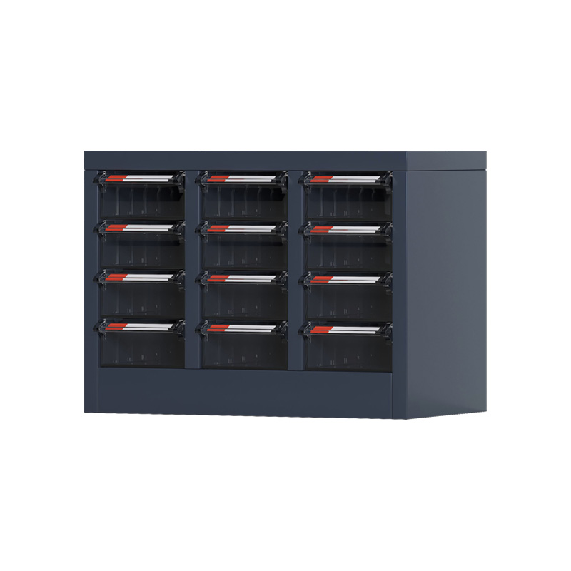 臻远 ZYLJG-W67 零件柜 12抽透明无门大号 550*300*404