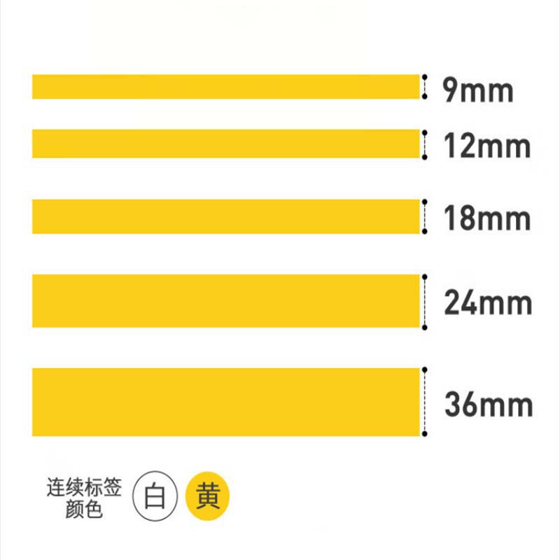 联翰(LENHANG) WHA-36X8-YL 36mm*8m 热转印标签(计价单位:盒)黄色高清大图