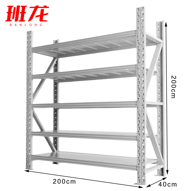 班龙货架备品架2*0.4*2m承重500kg/组高清大图