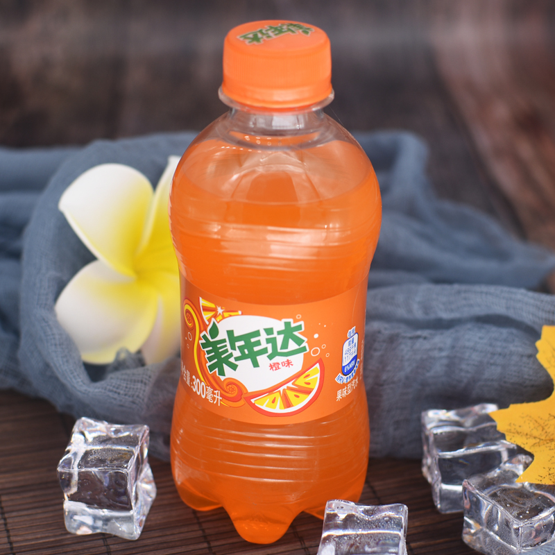 百事可乐美年达300ml12瓶碳酸饮料迷你
