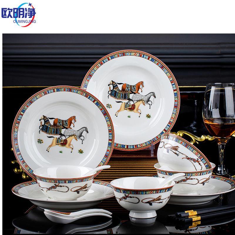 骨瓷餐具套装 38件套 套高清大图