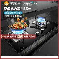 迅达Q2燃气灶煤气灶节能双灶家用钢化玻璃嵌入式液化气炉灶灶台灶具官方旗舰店(天然气)