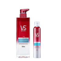沙宣(VS SASSOON)臻养裸感500ml+泡沫护发素180ml礼盒装 宝洁出品 头皮护理护发素