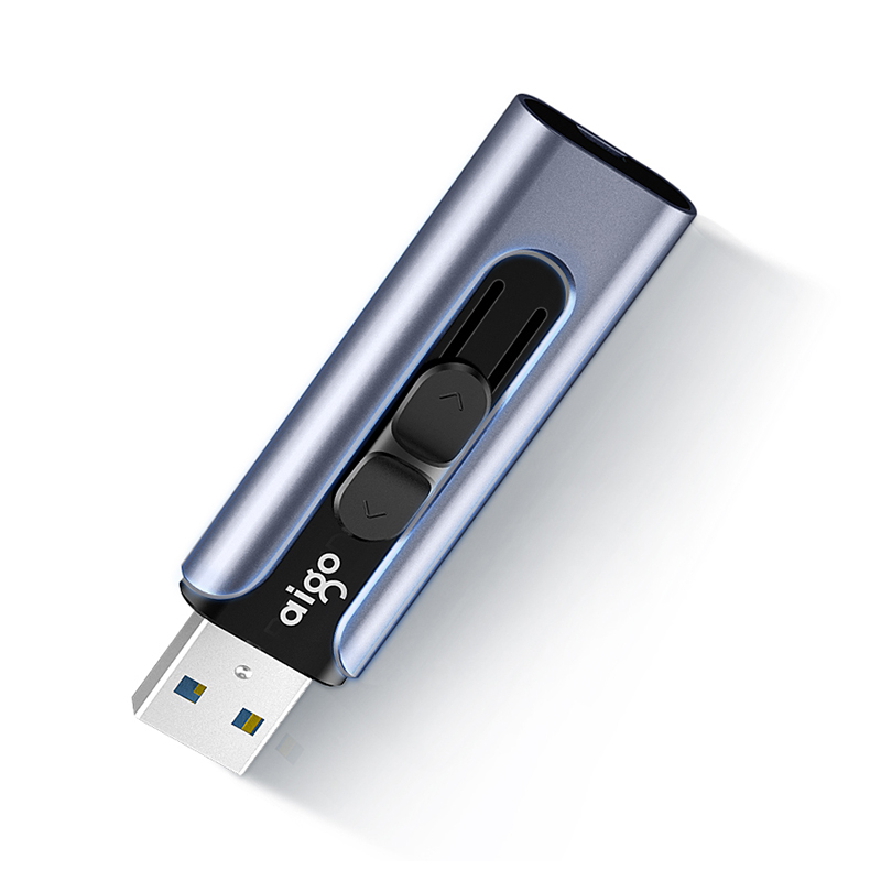爱国者(aigo) U335 经典商务U盘USB3.0 高速 无盖推拉式设计 128G