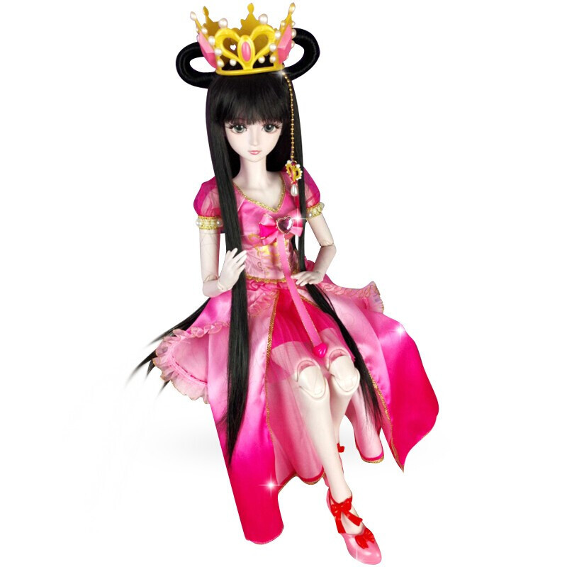 sd/bjd娃娃60厘米灵公主女孩玩具生日 水玲珑礼服 叶罗丽甜爱心钻礼服