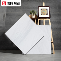 鹰牌 客厅瓷砖地砖800x800 全抛釉 地板砖 瓷砖墙砖 珍珠白