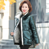 迪鲁奥(DILUAO)40岁50岁妈妈穿的棉服中老年拉链女40岁中年妇女小妈妈秋冬装外套
