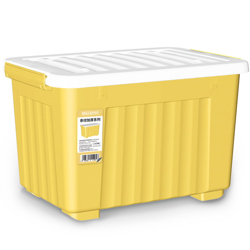 SPACEXPERT收纳箱多尺寸杂物衣物防尘储物整理箱 20L无轮子:38*28*22cm高清大图