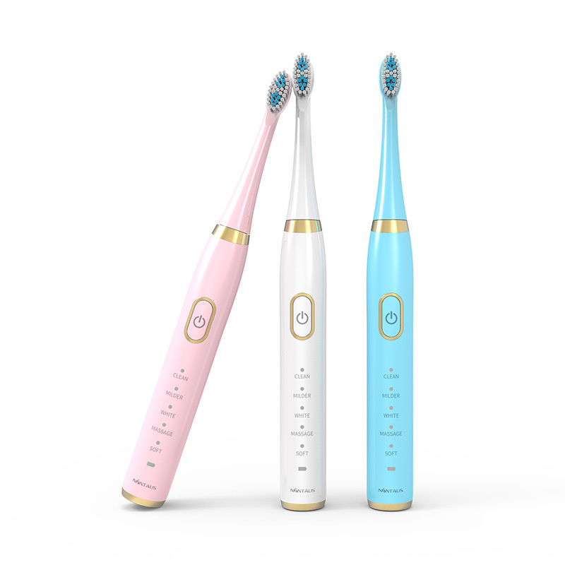 金正(NiNTAUS)电动牙刷电池款白色家用软细毛电池式超声波防水美白全自动男女情侣牙刷X7–5档