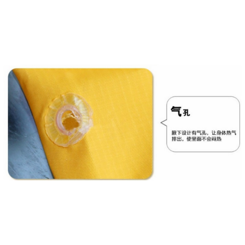 代尔塔 Delta Plus MA305-JA-L 聚酯涤纶雨衣,双面聚氯乙烯涂层,黄色,L