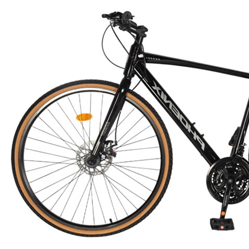 凤凰(PHOENIX) 公路自行车21速700C平把-TGDZ01 石墨黑高清大图