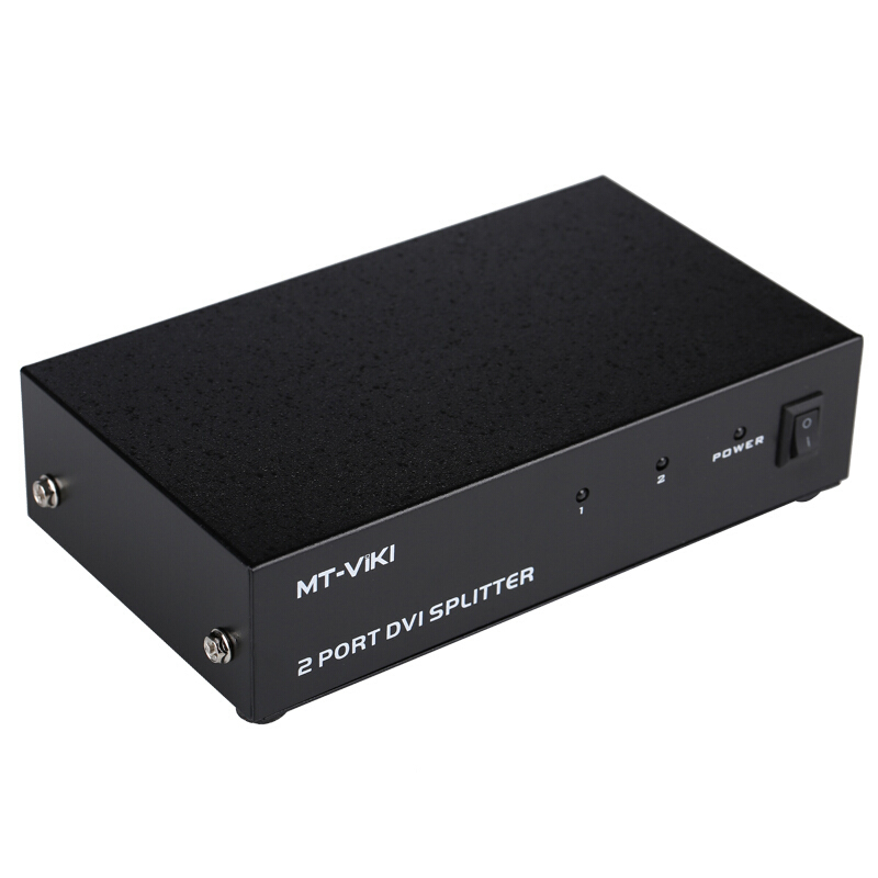 智企亿品 JH DVI分配器 一分二 高清数字视频分屏电脑显示器投影仪 MT-DV2H 1进2出 2口