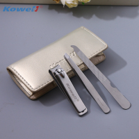 韩国kowell指甲刀套装 KA308 金 指甲剪修甲美甲指甲钳套装