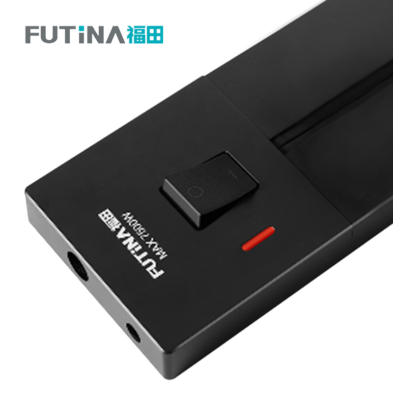 福田 轨道插座 明装滑动轨道插座移动电力滑轨开关导轨插座 80cm 单位:个高清大图