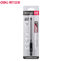 得力(deli)2034小号美工刀 金属壁纸墙纸贴膜刀30度角雕刻刀伸缩刻刀贴膜专用刀