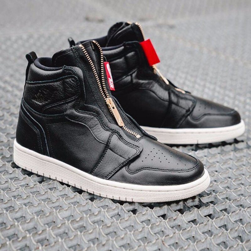 耐克女鞋airjordan1highzipaj1女神粉拉链篮球鞋016
