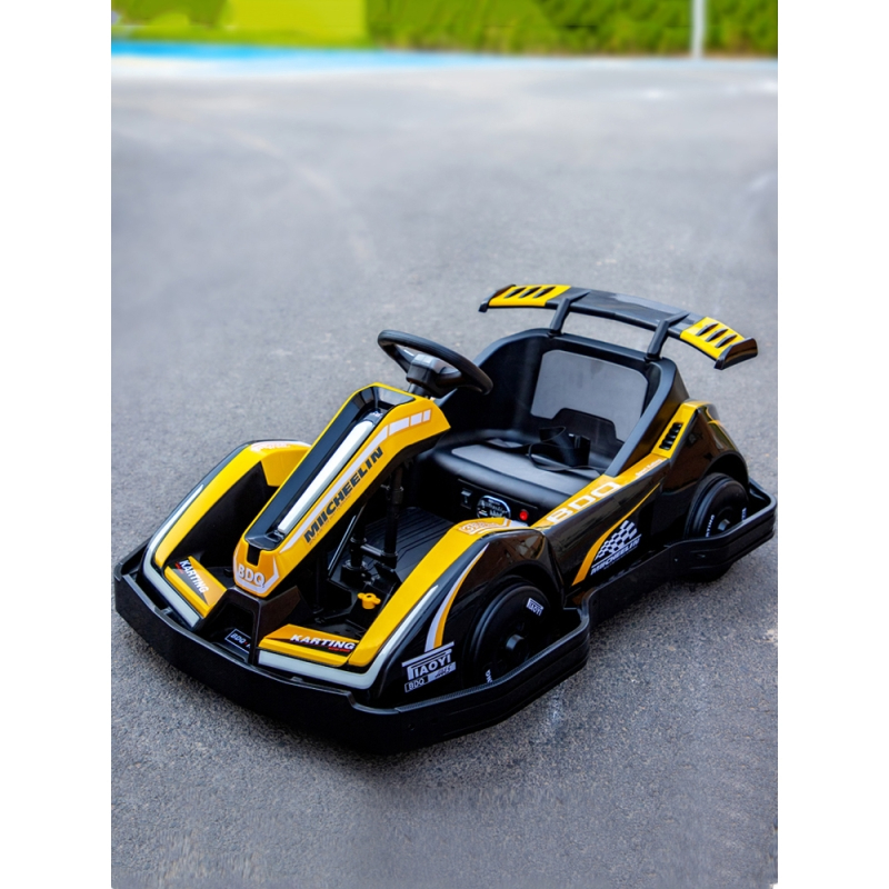 儿童卡丁车电动赛车四轮网红漂移车17岁小孩宝宝玩具车可坐大人