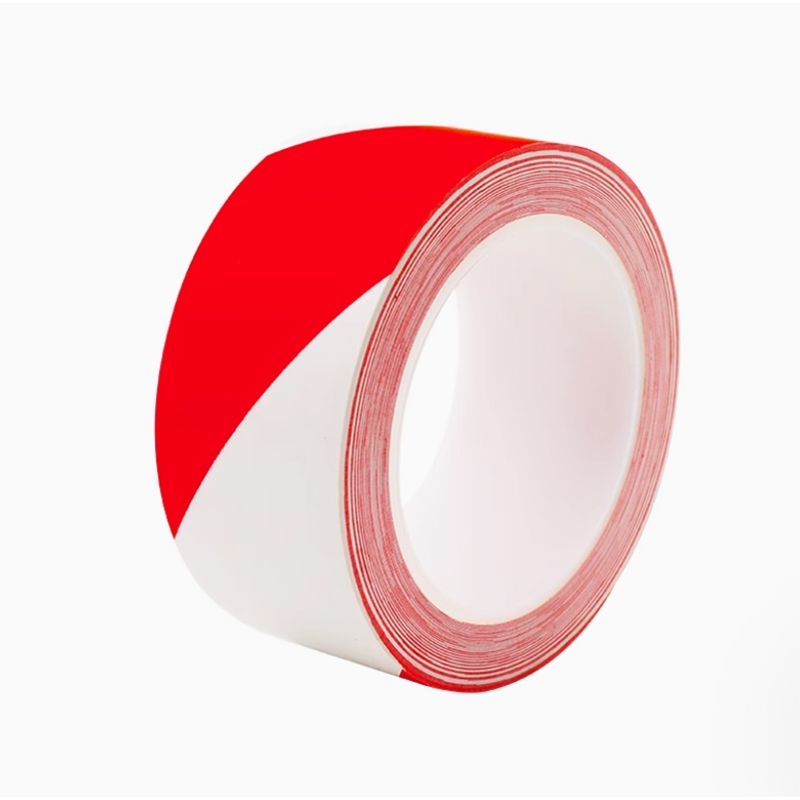 新凯益 警示胶带地板红白色PVC标识胶带 宽10mm 卷高清大图