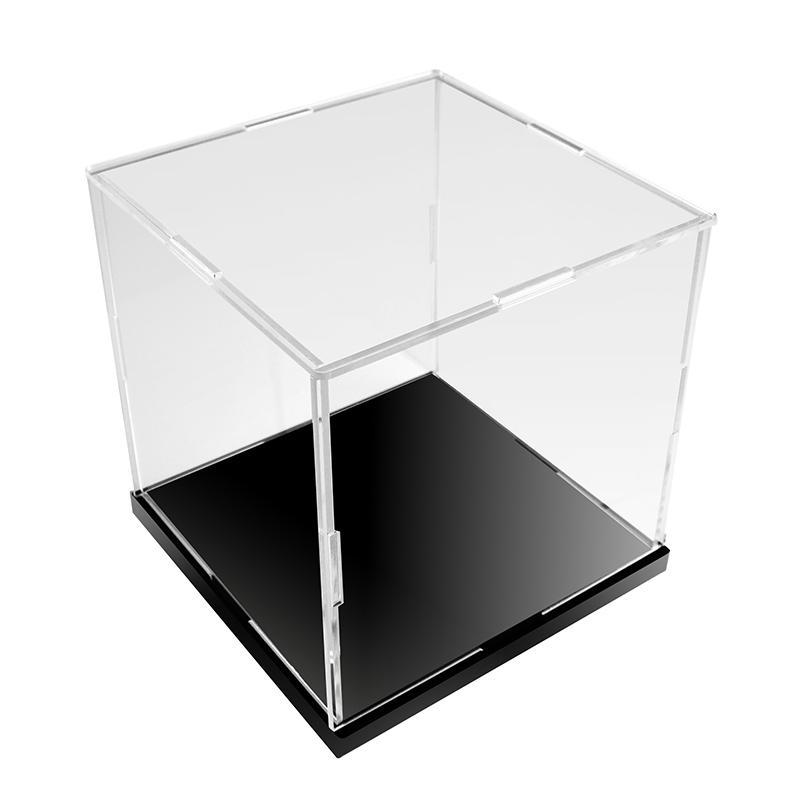亚克力展示盒透明盒子手办模型收纳盒高达玩具带灯玻璃防尘罩定制 150