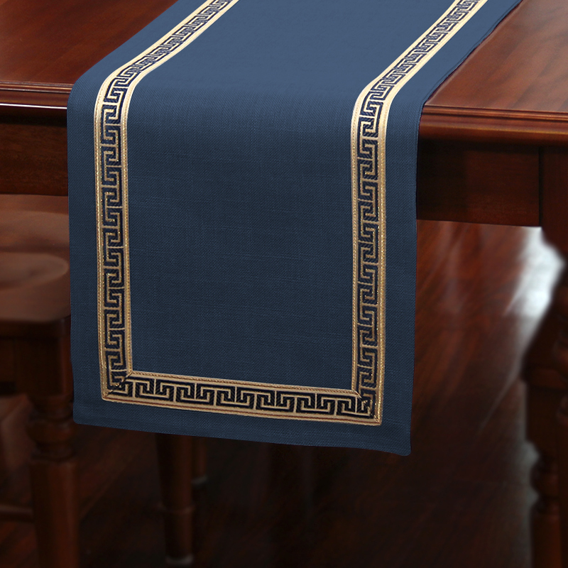 美式桌旗新中式茶旗布禅意席茶几桌布现代简约北欧床旗餐桌茶桌布 驼色 33*300CM(适合2.4米餐桌或茶桌)高清大图