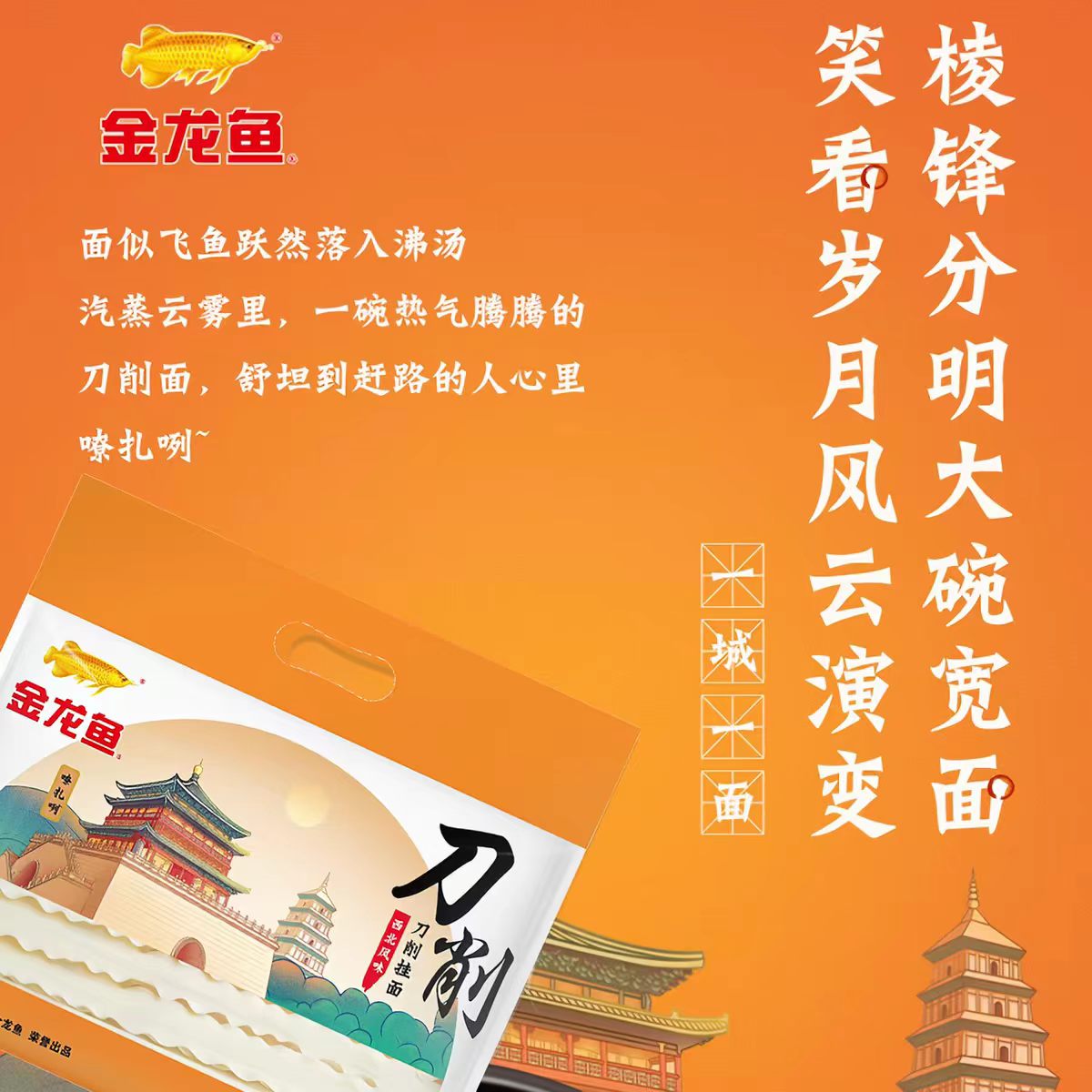 金龙鱼刀削拉面多规格可选 宽面条刀削面油泼面烩面挂面高清大图