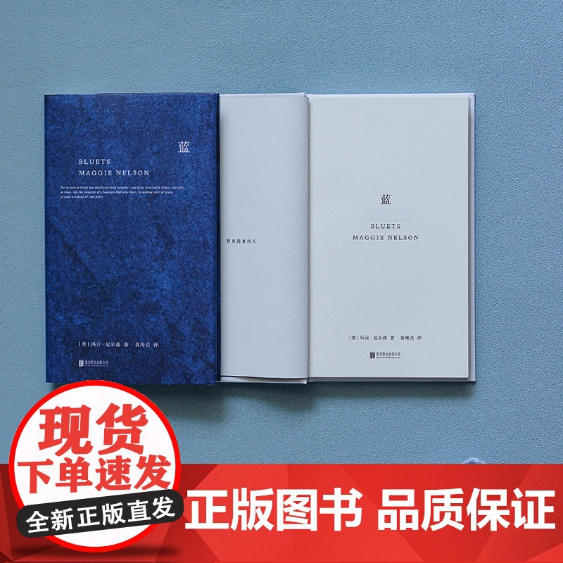 蓝 关于蓝色的240段哲思 美国国家图书奖得主玛吉 尼尔森著 翁海贞译 哲思性散文作品 外国抒情诗歌文学书籍 正版书籍高清大图
