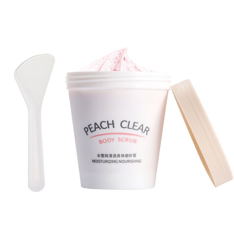 图书>期刊/杂志>男士>图书其它>买2送1水蜜桃身体磨砂膏去角质皮嫩白