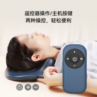 苏宁宜品x宾多康颈椎按摩器肩颈牵拉枕ems弹针热敷矫正颈部曲度智能按摩枕带遥控版