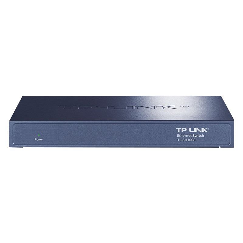 普联(TP-LINK)2.5G交换机企业级中小型网络汇聚核心组网分线器无风扇钢壳 TL-SH1008