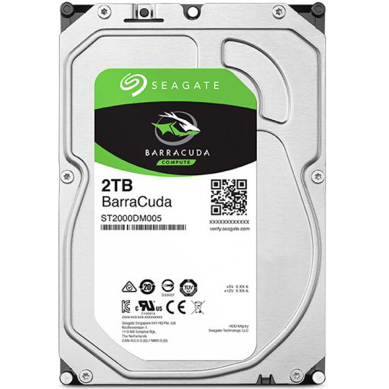 希捷seagatebarracuda酷鱼系列2tb5400转256mbsata3台式机机械硬盘st