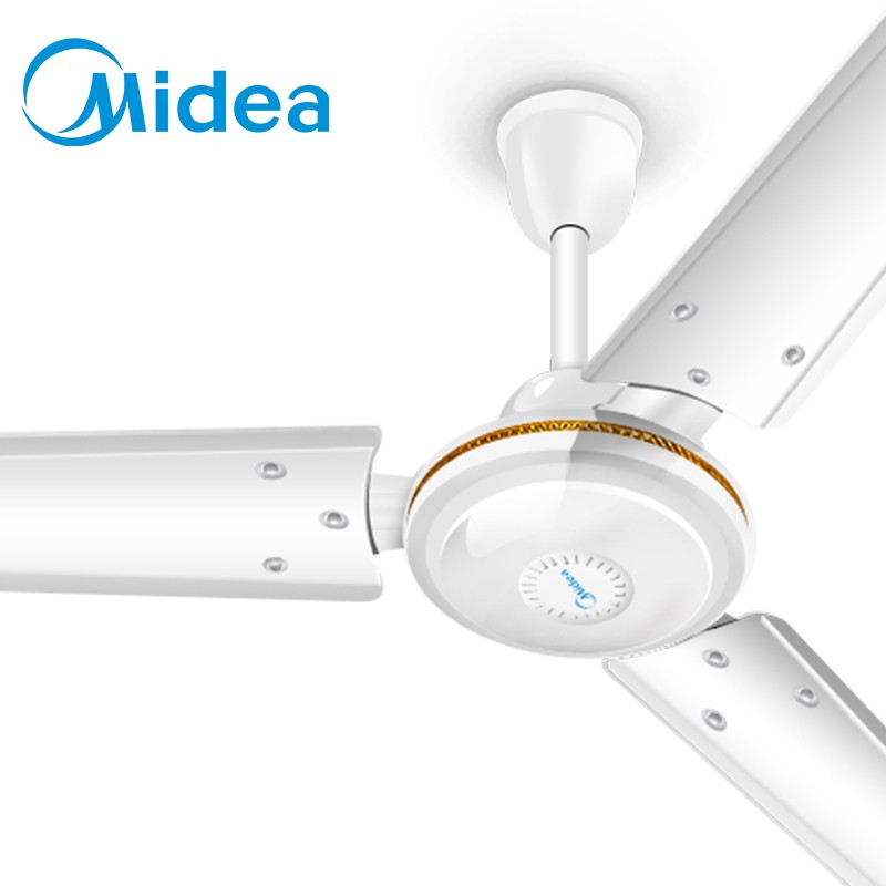 美的(Midea)FC140-BA吊扇56寸家用客厅电风扇静音铁叶大风力宿舍工厂工业楼顶扇 白色