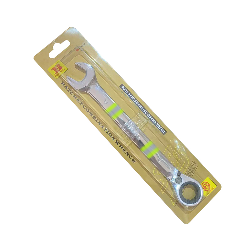 波斯(BOSI) 荧光系列精品双向棘轮两用扳手 18mm 把高清大图