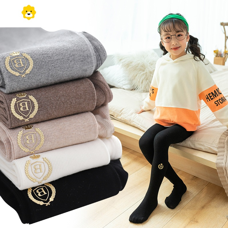 喻娄儿童连裤袜春秋薄款中大童宝宝连体袜韩国洋气女童打底袜外穿