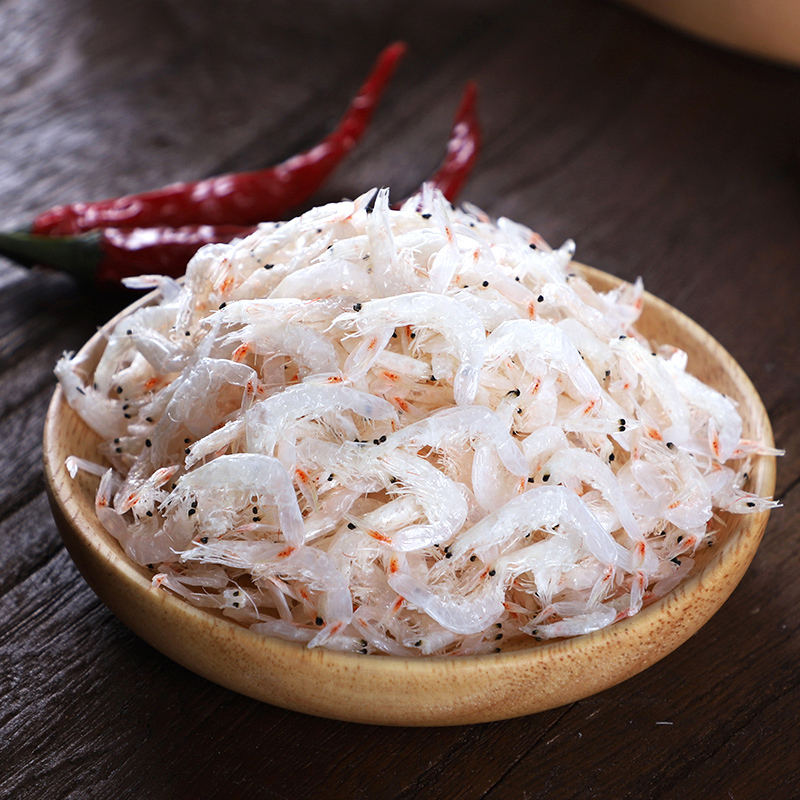 石岛虾皮500g淡干虾米皮渔家自晒虾米海米海鲜干货