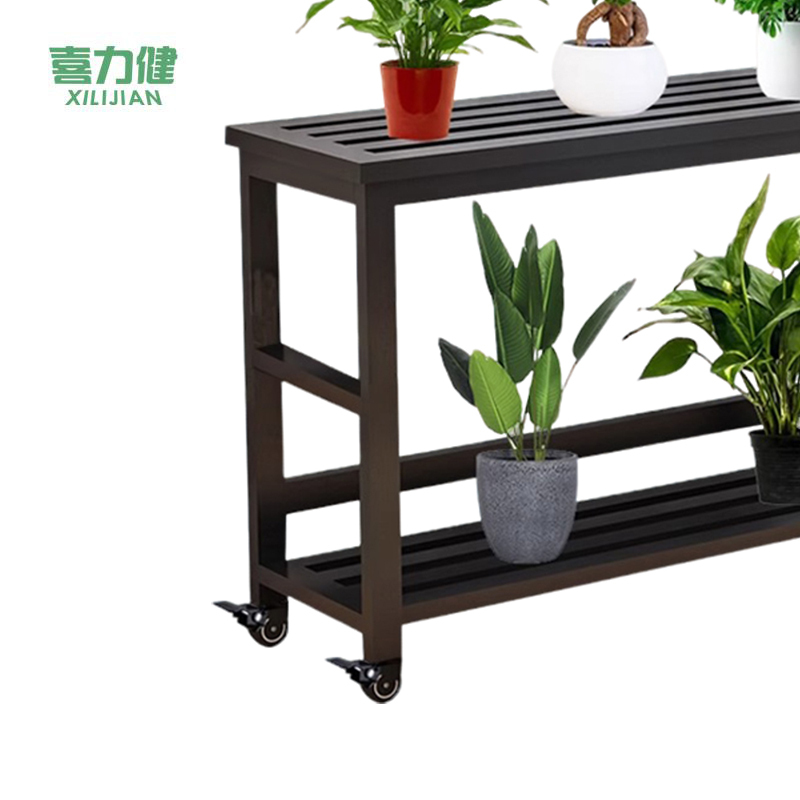 喜力健 阳台花架 长100*30*54CM-轮子款个高清大图