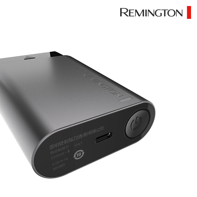 雷明登(Remington)防水电动剃须刀升级版旅行锁商务出差便携式全身水洗超长续航金刚系列 黑色K2