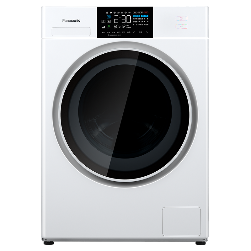 先问库存松下洗衣机10kg全自动家用变频洗烘一体机滚筒洗衣机xqg100ng