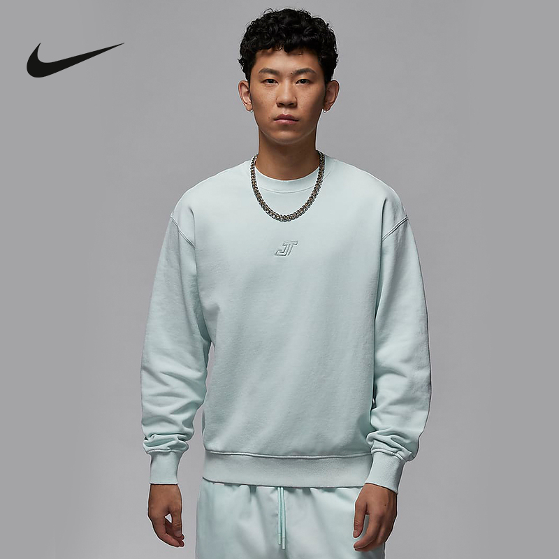 耐克套头衫 JORDAN男子运动休闲塔图姆薄绒圆领卫衣HF7846-028