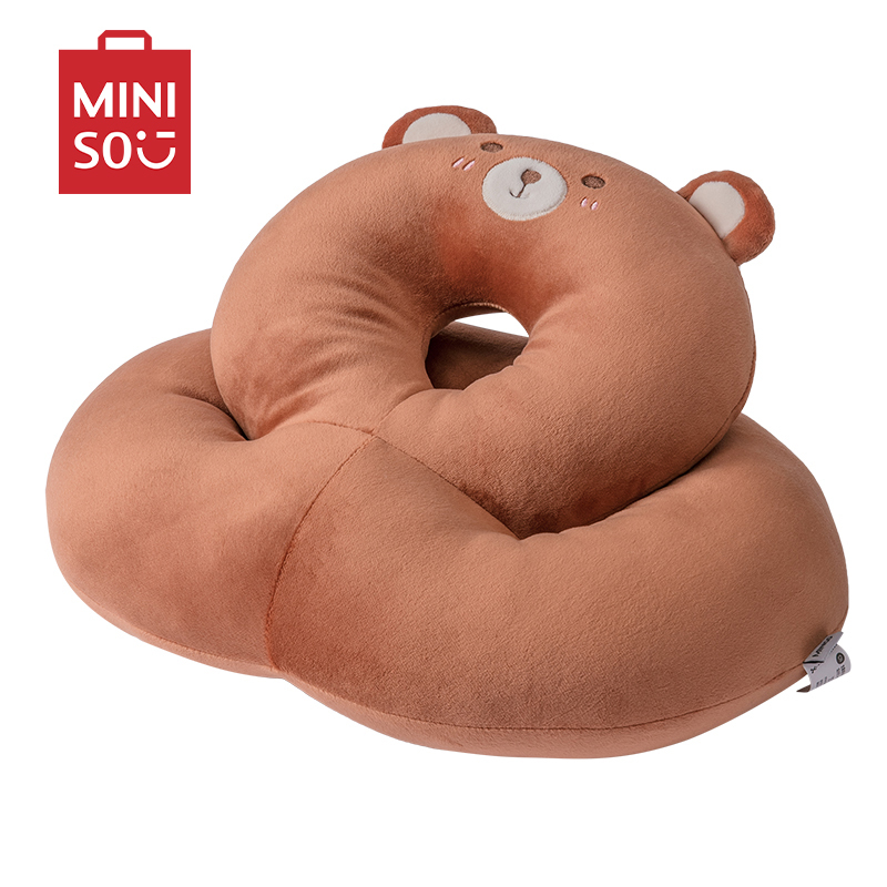 名创优品(miniso) 动物系列趴趴枕午睡创意玩偶办公室学生午休睡觉[小熊]