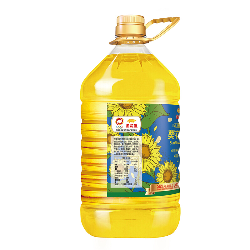 金龙鱼物理压榨玉米油6.18L+葵花籽6.18L 换着吃健康高清大图
