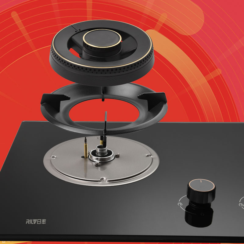 日率 RILV 燃气灶Q12 双眼大火力灶具高清大图