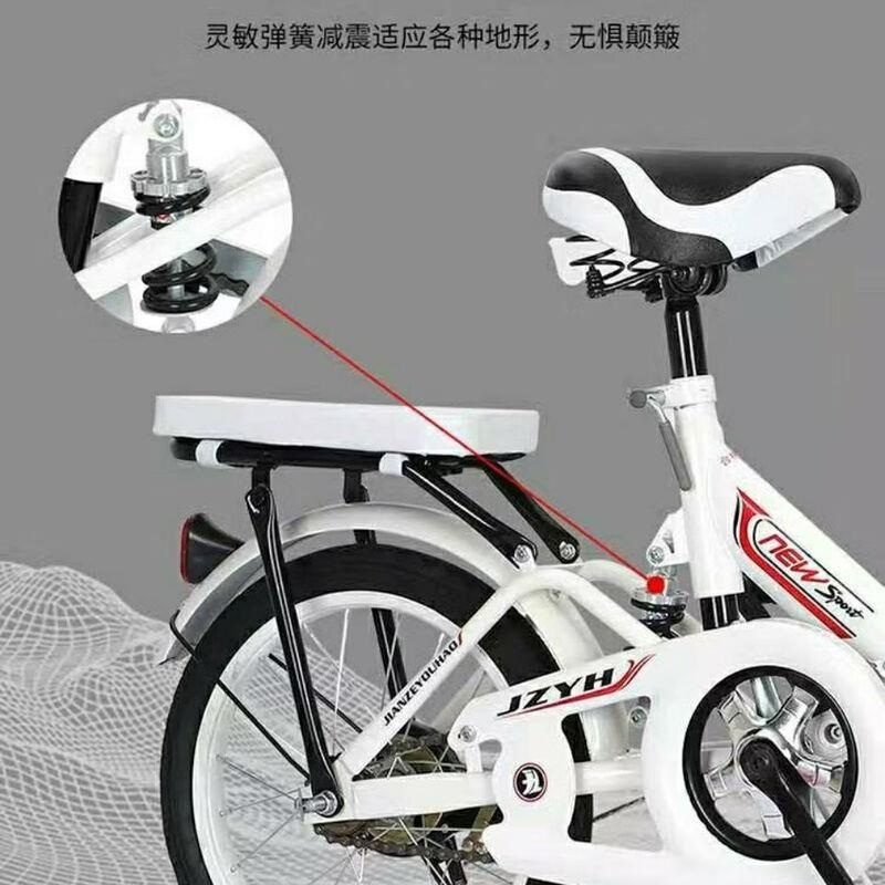 新款减震折叠自行车16/20寸儿童中童学生车单车男女式脚踏车高清大图