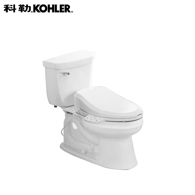 科勒KOHLER马桶 星玛龙分体五级旋风座便器 节水静音缓降坐便器K-77033T智能盖板4737套装