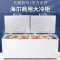 Haier/海尔冰柜超市商用大容量500升以上卧式双开门冷藏冷冻转换冷柜带锁带脚轮海鲜柜大冷柜 829升/零下38度速冻