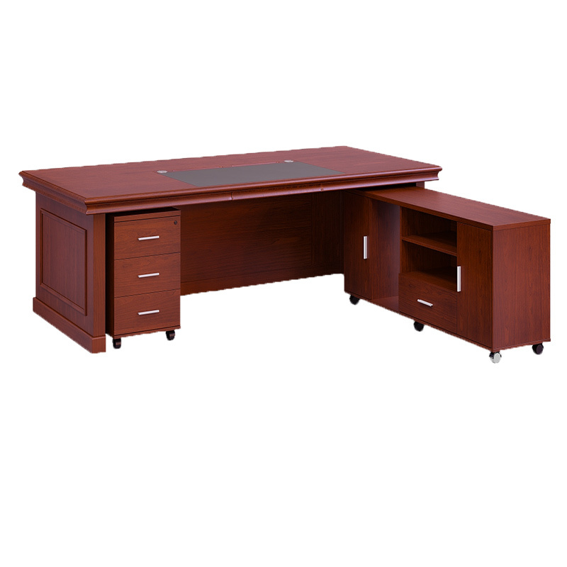 奇冠qiguan实木油漆班台办公桌经理桌老板桌sdf5c2412400w1150d760hmm