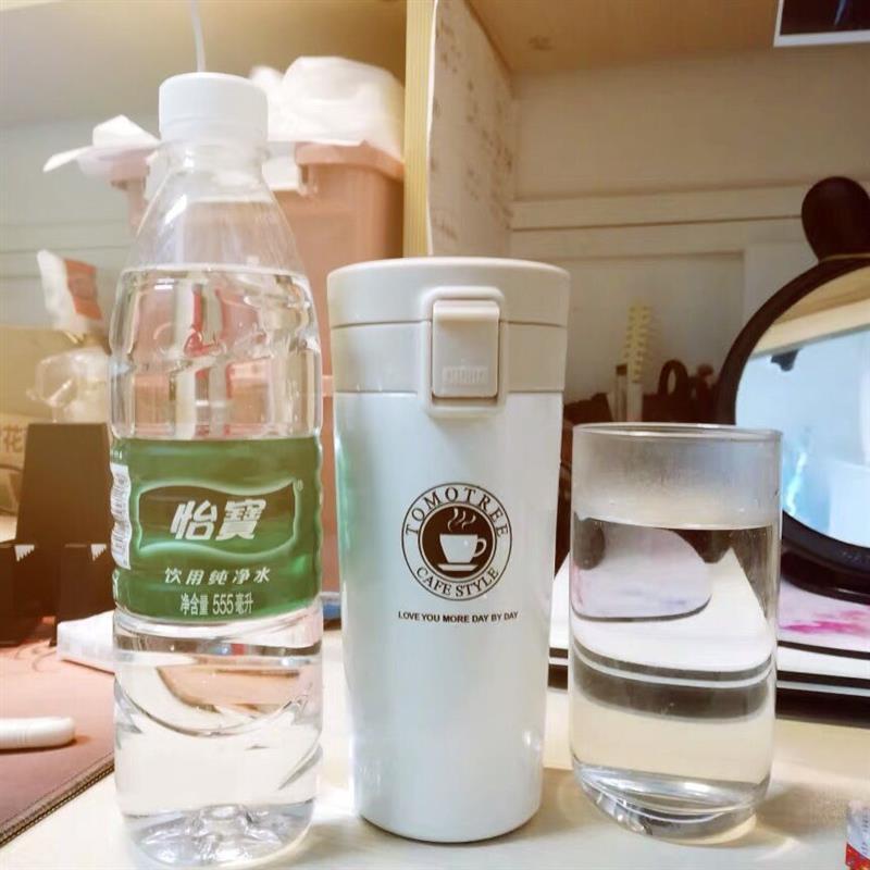 日式保温杯创意办公杯男女士便携学生直身水杯子不锈钢车载咖啡杯
